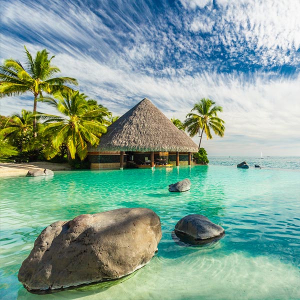 Piscine  débordement - Tahiti