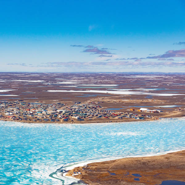 Communauté arctique dans le Nunavut