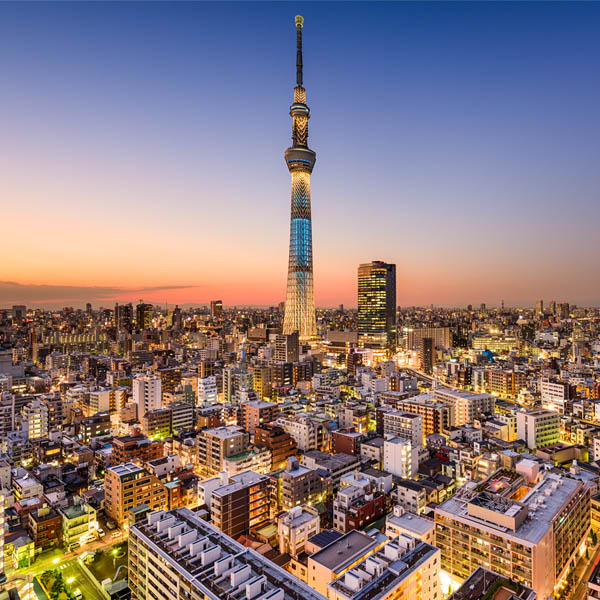 Skytree à Tokyo au Japon (Honshū)